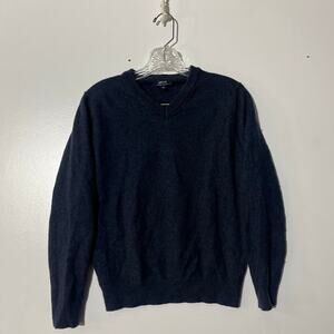 SPADA Wool & Cashmere V Neck Pullover Blue Sweater Men’s Size Medium